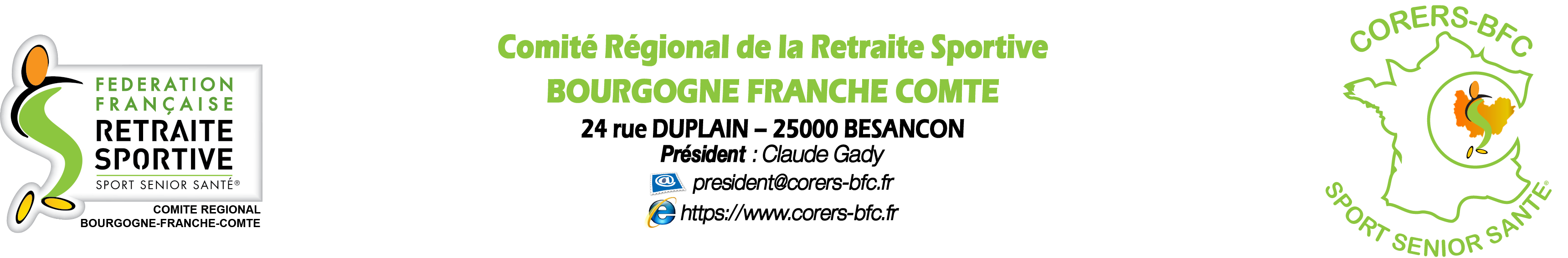 En-tête courrier CORERS-BFC format paysage
